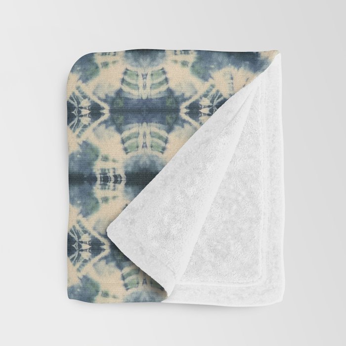 Elegant Shibori Throw Blanket Gallery Image 3