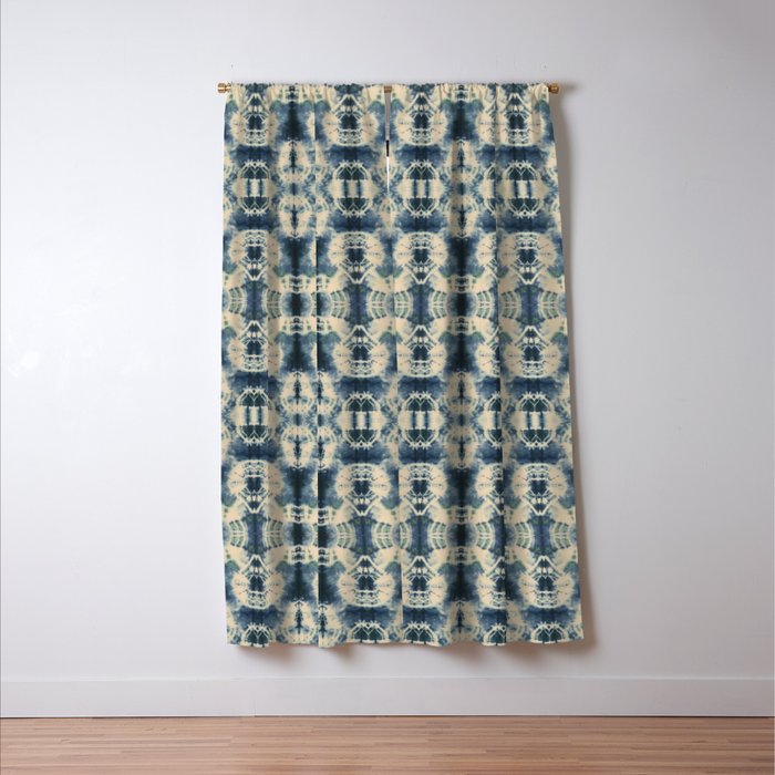 Elegant Shibori Window Curtain Gallery Image 3