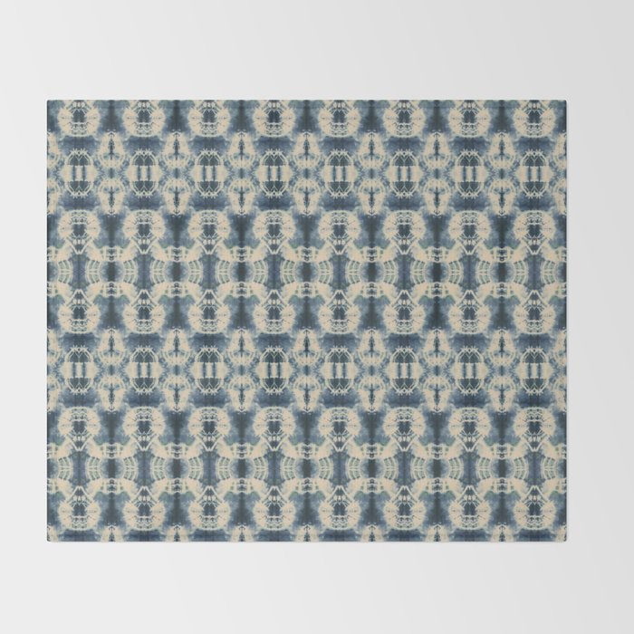 Elegant Shibori Throw Blanket Gallery Image 2