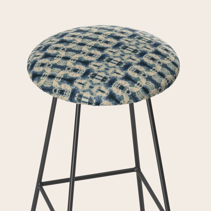 Elegant Shibori Stool Gallery Image 2