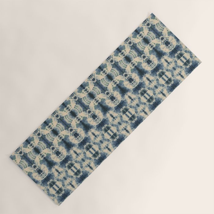 Elegant Shibori Yoga Mat Gallery Image 1