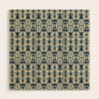 Elegant Shibori Wood Wall Art Gallery Image 1