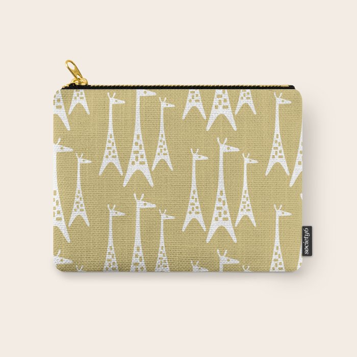Mid Century Modern Giraffe Pattern 827 Carry All Pouch Gallery Image 1