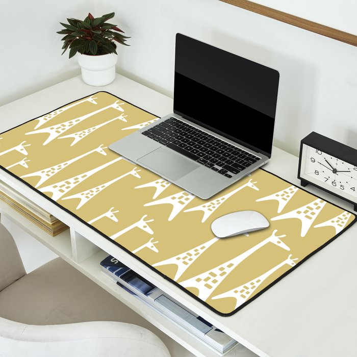 Mid Century Modern Giraffe Pattern 827 Desk Mat Gallery Image 2