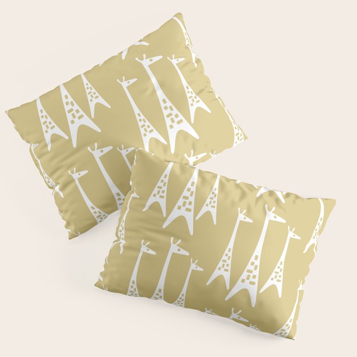 Mid Century Modern Giraffe Pattern 827 Pillow Sham Gallery Image 1