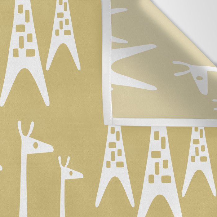 Mid Century Modern Giraffe Pattern 827 Wall Tapestry Gallery Image 3