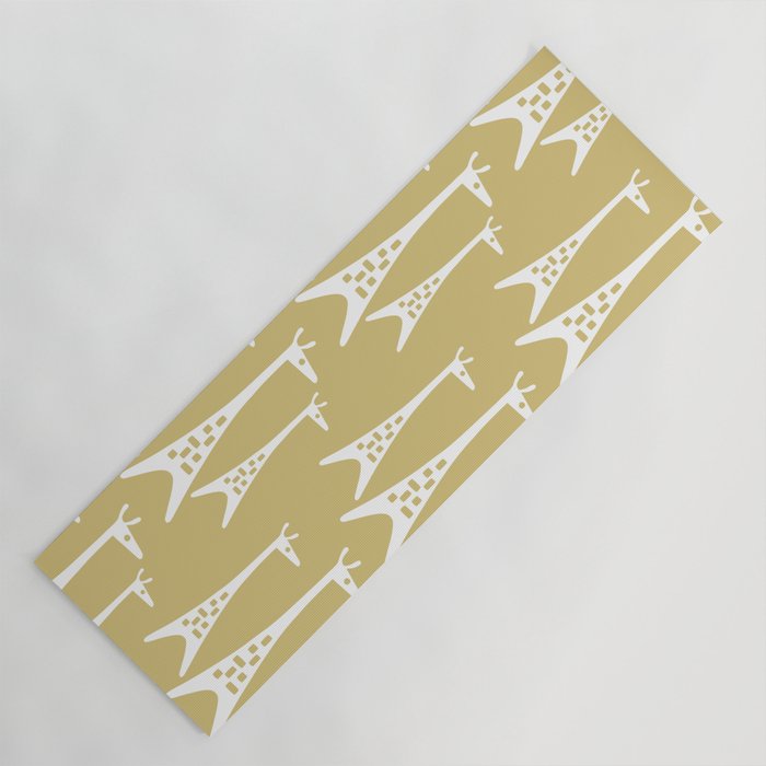 Mid Century Modern Giraffe Pattern 827 Yoga Mat Gallery Image 1