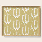 Mid Century Modern Giraffe Pattern 827 Serving Tray Gallery Image 1