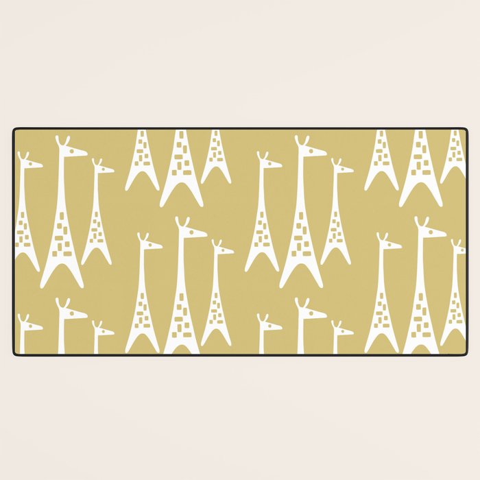 Mid Century Modern Giraffe Pattern 827 Desk Mat Gallery Image 3