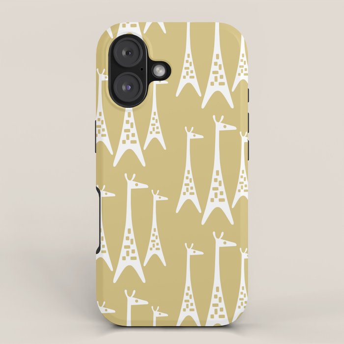 Mid Century Modern Giraffe Pattern 827 iPhone Case Gallery Image 1