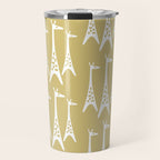 Mid Century Modern Giraffe Pattern 827 Travel Mug Gallery Image 1