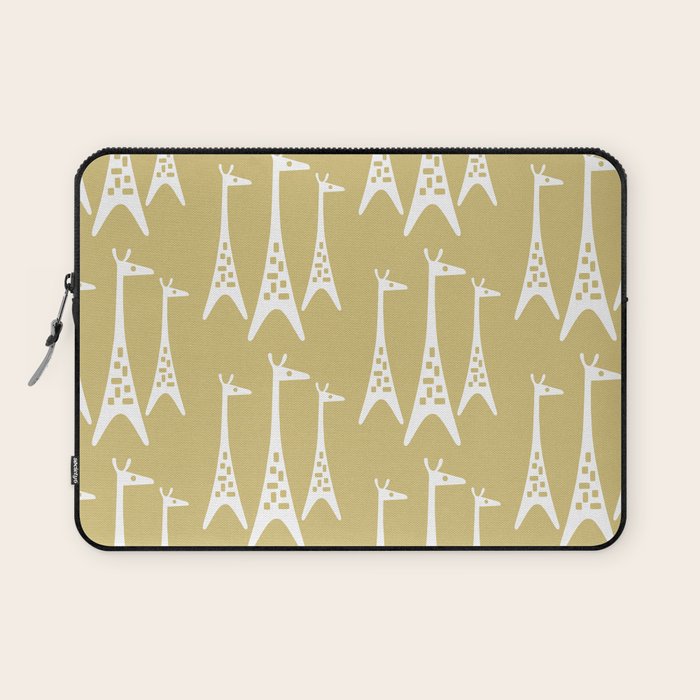 Mid Century Modern Giraffe Pattern 827 Laptop Sleeve Gallery Image 1
