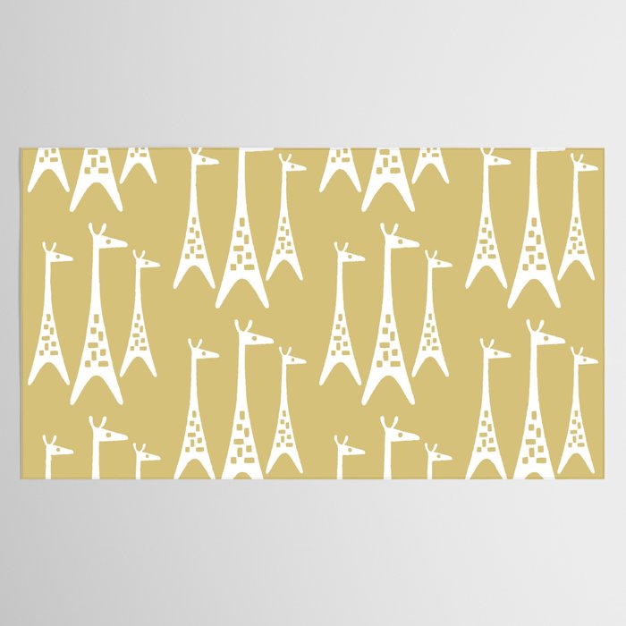 Mid Century Modern Giraffe Pattern 827 Tablecloth Gallery Image 2