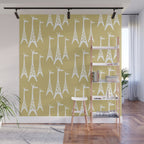 Mid Century Modern Giraffe Pattern 827 Wall Mural Gallery Image 1