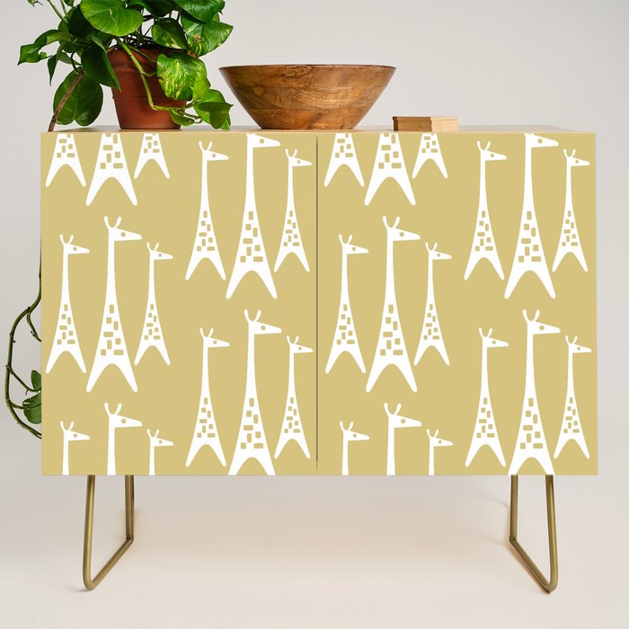 Mid Century Modern Giraffe Pattern 827 Credenza Gallery Image 1