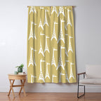 Mid Century Modern Giraffe Pattern 827 Window Curtain Gallery Image 5