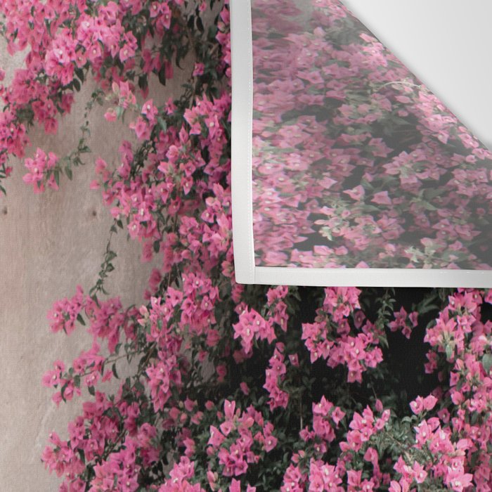 Pretty Window - Bougainvillea Flowers - Minimalist Portugal Travel Photography By Ingrid Beddoes Wall Tapestry Gallery Image 3