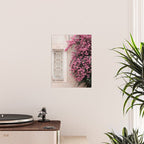 Pretty Window - Bougainvillea Flowers - Minimalist Portugal Travel Photography By Ingrid Beddoes Poster Gallery Image 2