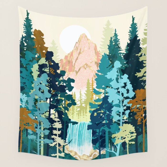 Forest Falls Wall Tapestry Gallery Image 1
