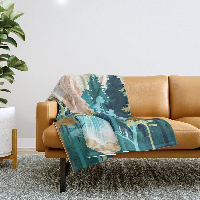 Forest Falls Throw Blanket Gallery Image 1