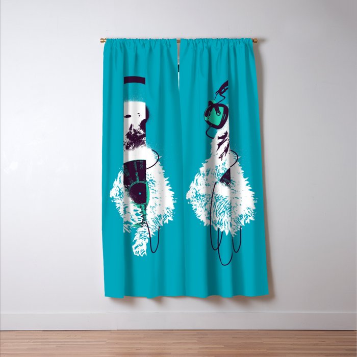 Record Bear Window Curtain Gallery Image 3