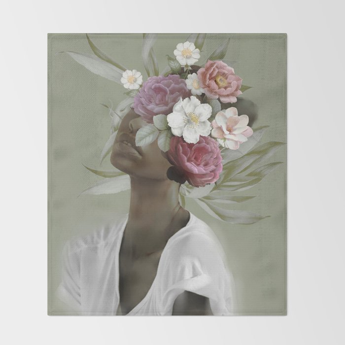 Bloom 9 Throw Blanket Gallery Image 2