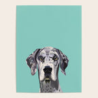Great Dane pet portrait art print and dog gifts Poster Gallery Image 4