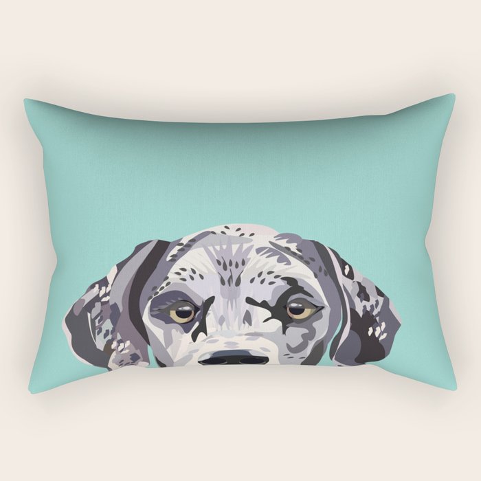 Great Dane pet portrait art print and dog gifts Rectangular Pillow Gallery Image 2