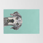 Great Dane pet portrait art print and dog gifts Rug Gallery Image 2