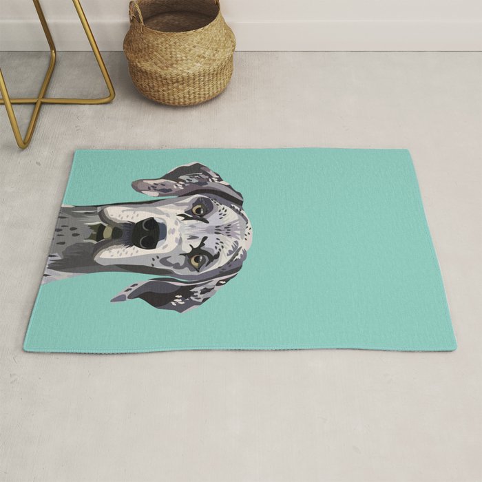 Great Dane pet portrait art print and dog gifts Rug Gallery Image 1