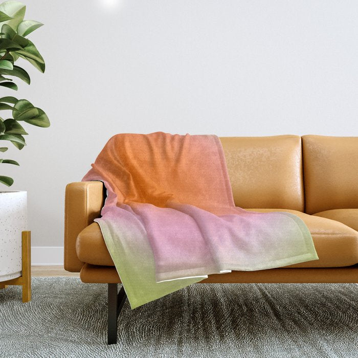 Juicy: Abstract Gradient Throw Blanket Gallery Image 1