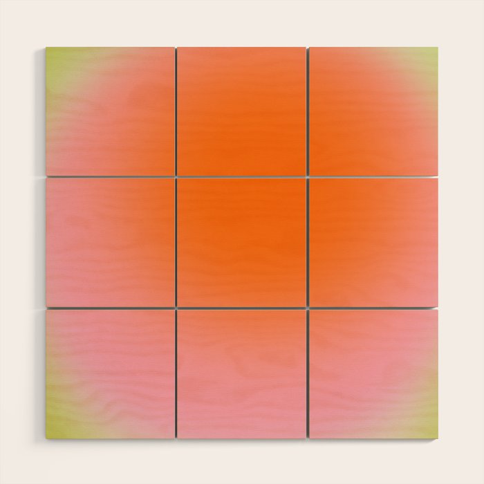 Juicy: Abstract Gradient Wood Wall Art Gallery Image 1