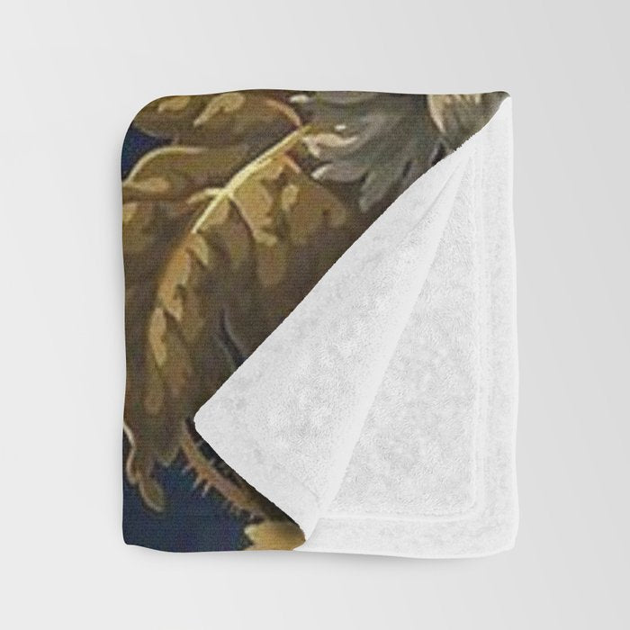 William Morris Poppy Textile Floral Tapestry Pattern Throw Blanket Gallery Image 3