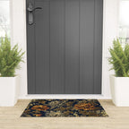 William Morris Poppy Textile Floral Tapestry Pattern Welcome Mat Gallery Image 3