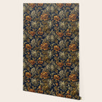 William Morris Poppy Textile Floral Tapestry Pattern Wallpaper Gallery Image 2