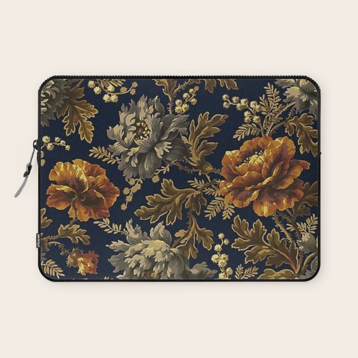 William Morris Poppy Textile Floral Tapestry Pattern Laptop Sleeve Gallery Image 1