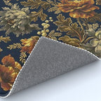 William Morris Poppy Textile Floral Tapestry Pattern Rug Gallery Image 4