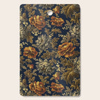 William Morris Poppy Textile Floral Tapestry Pattern Cutting Board Gallery Image 1