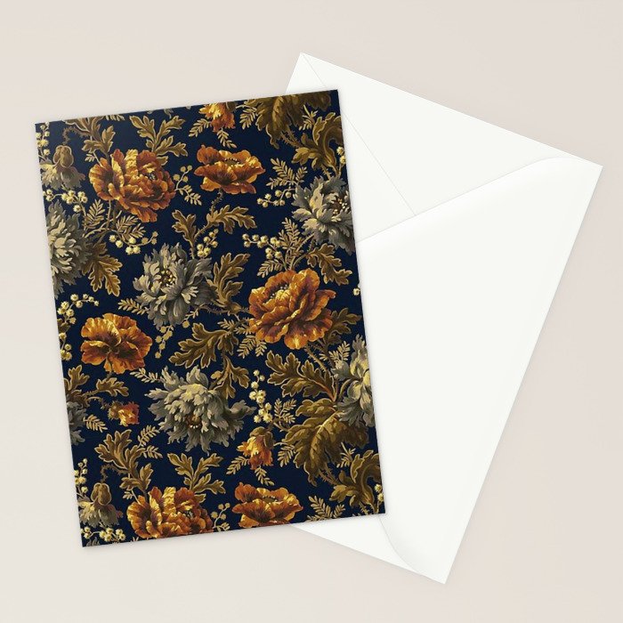 William Morris Poppy Textile Floral Tapestry Pattern Stationery Card Gallery Image 2