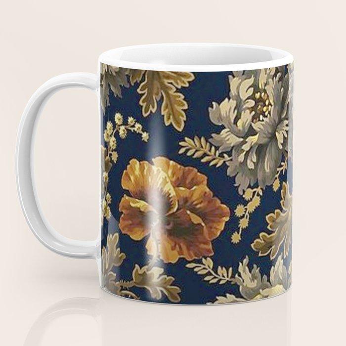 William Morris Poppy Textile Floral Tapestry Pattern Coffee Mug Gallery Image 3