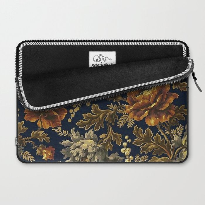 William Morris Poppy Textile Floral Tapestry Pattern Laptop Sleeve Gallery Image 2