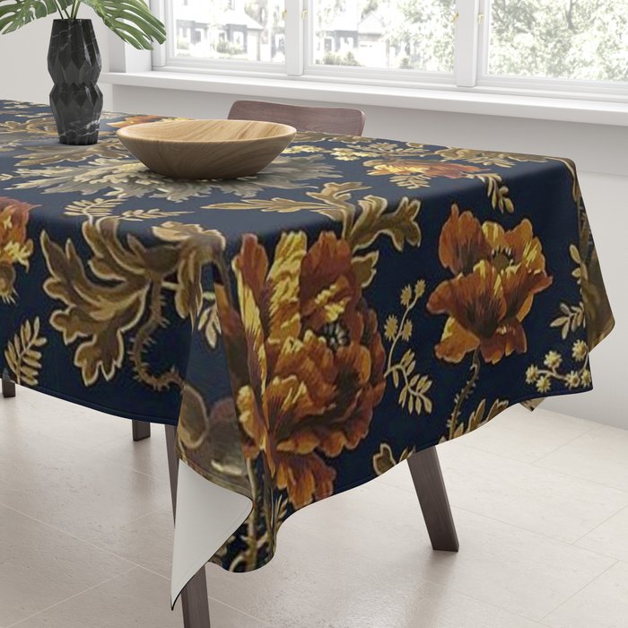 William Morris Poppy Textile Floral Tapestry Pattern Tablecloth Gallery Image 3