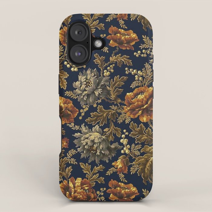 William Morris Poppy Textile Floral Tapestry Pattern iPhone Case Gallery Image 1