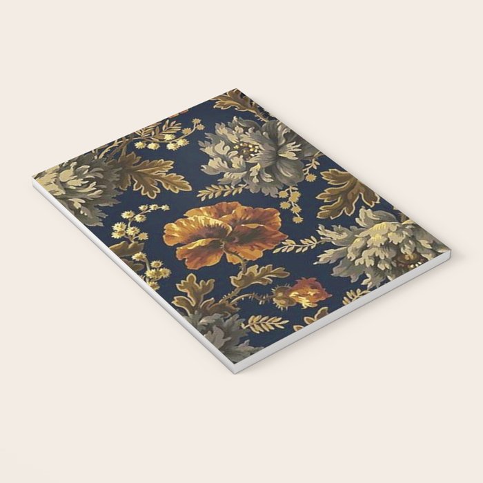 William Morris Poppy Textile Floral Tapestry Pattern Notebook Gallery Image 3