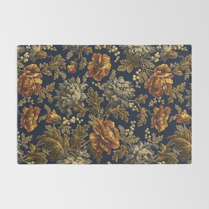 William Morris Poppy Textile Floral Tapestry Pattern Rug Gallery Image 2