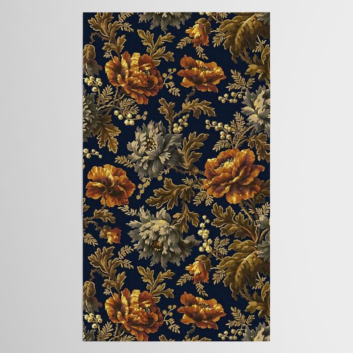 William Morris Poppy Textile Floral Tapestry Pattern Tablecloth Gallery Image 2