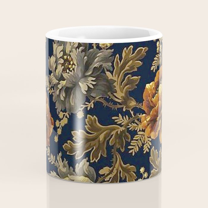 William Morris Poppy Textile Floral Tapestry Pattern Coffee Mug Gallery Image 4