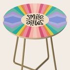 Smile - 70s Retro Sun Rainbow  Side Table Gallery Image 2