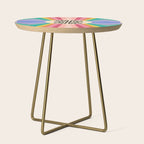 Smile - 70s Retro Sun Rainbow  Side Table Gallery Image 1