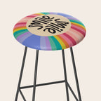 Smile - 70s Retro Sun Rainbow  Stool Gallery Image 2